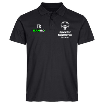 Special Olympics Herren Basic Polo schwarz